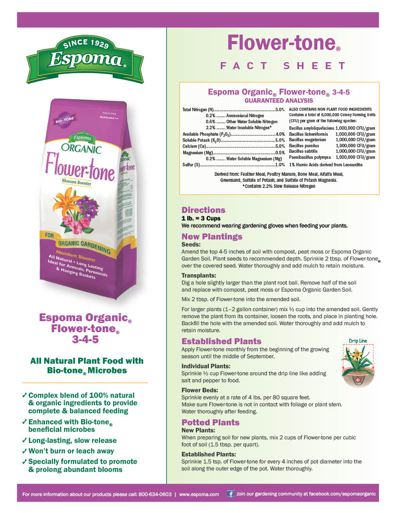 Espoma Organic® Flower-tone® Blossom Booster