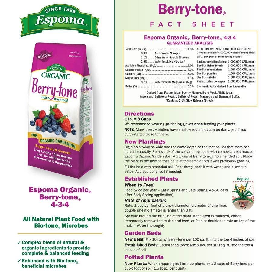 Espoma Organic® Berry-tone® Fruit & Berry Food