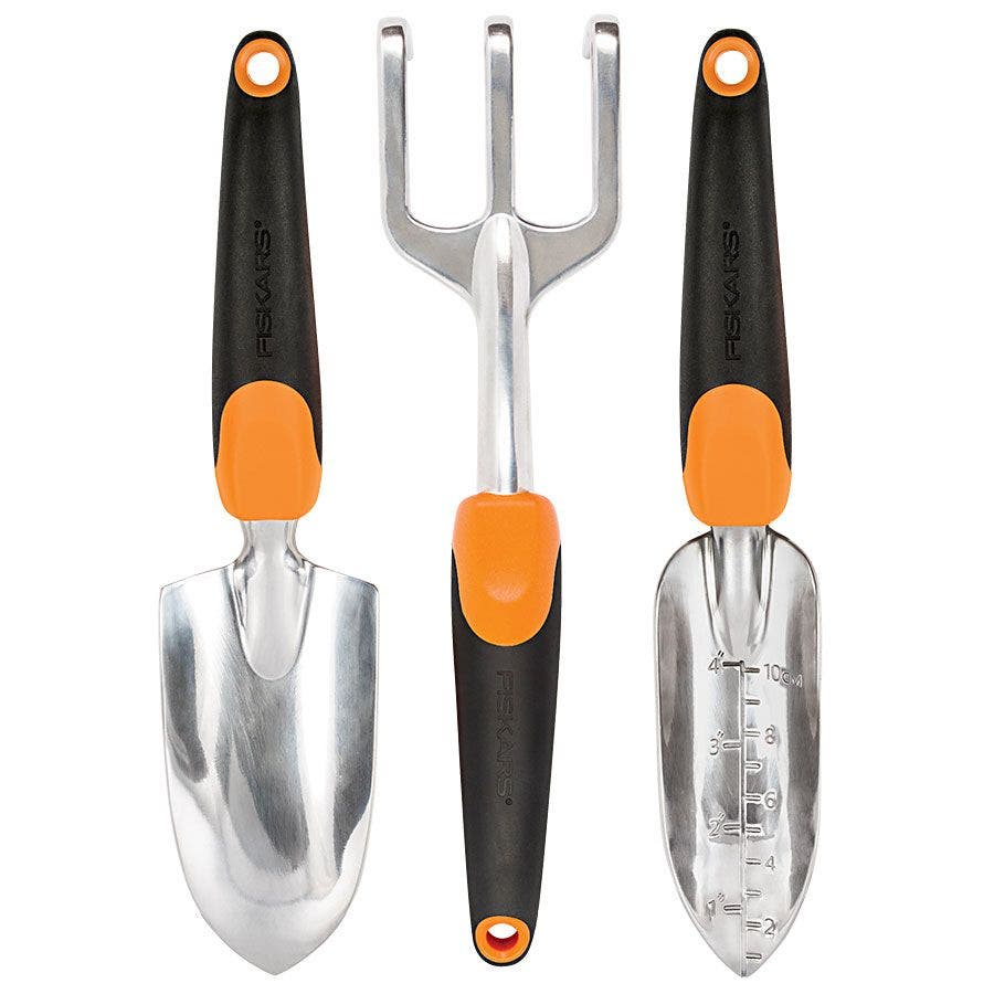 long handle garden tools set Fiskars Ergo Garden Tool Set
