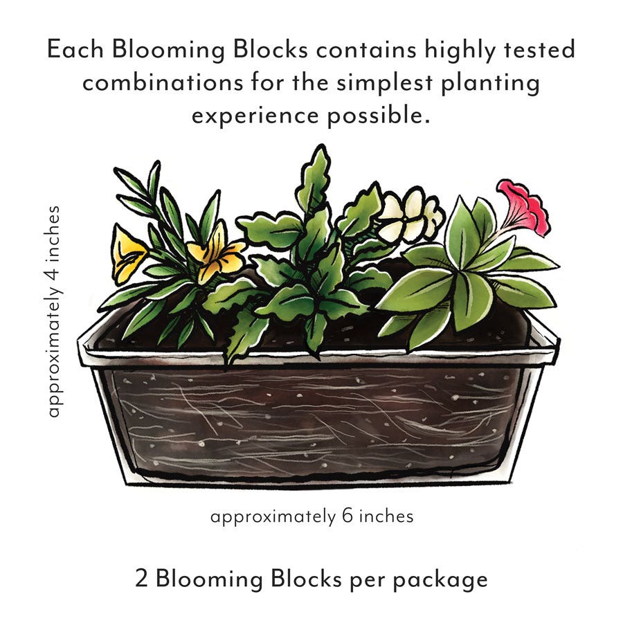 Blooming Block Kwik Kombos™ Bandana® Lava Flow™ Improved Standard Mix