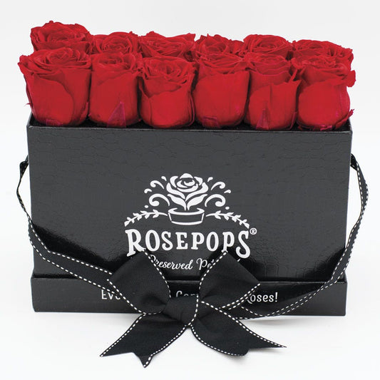 Rosepops™ Keeper by the Dozen Cherry Crush Preserved Roses