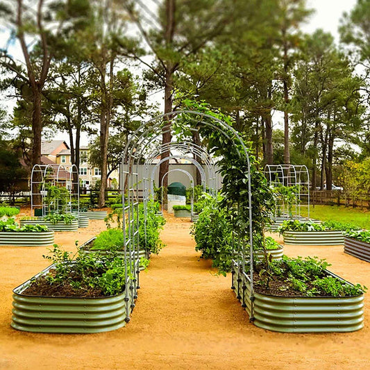 Vego Garden® Modular Arched Single Section 1.5 Foot Trellis System