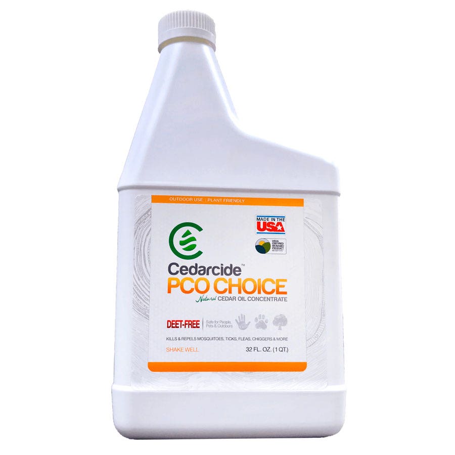 Cedarcide™ PCO Choice Natural Cedar Oil Concentrate 32 oz - Pet & Kid Safe, Plant & Soil Safe, Bee & Butterfly Safe