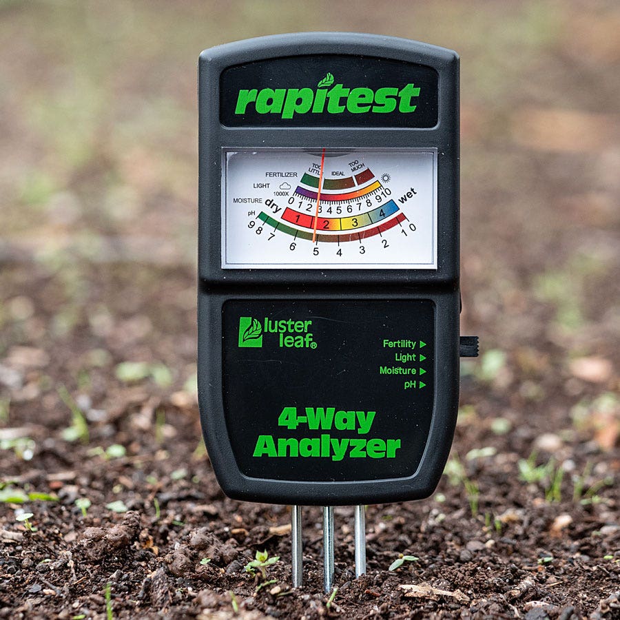 Luster Leaf Rapitest 4-Way Digital Soil Analyzer For PH, Moisture, Temperature, And Light – Designed And Engineered In The USA - Foto 3
