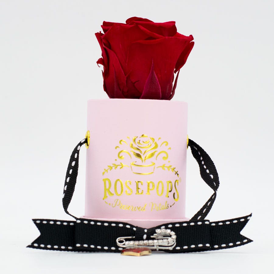 Rosepops™ One Up Cherry Crush Preserved Rose