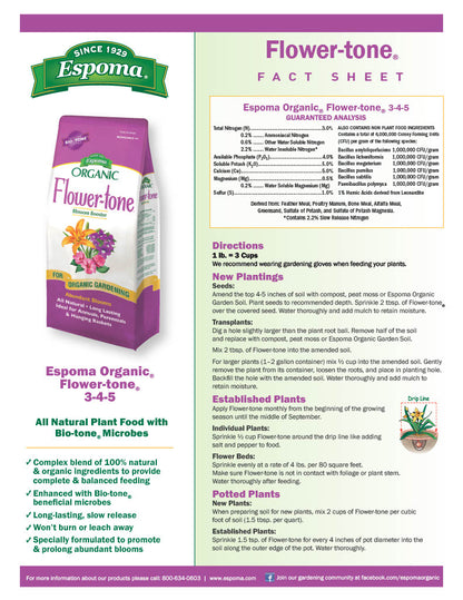 Espoma Organic® Flower-tone® Blossom Booster