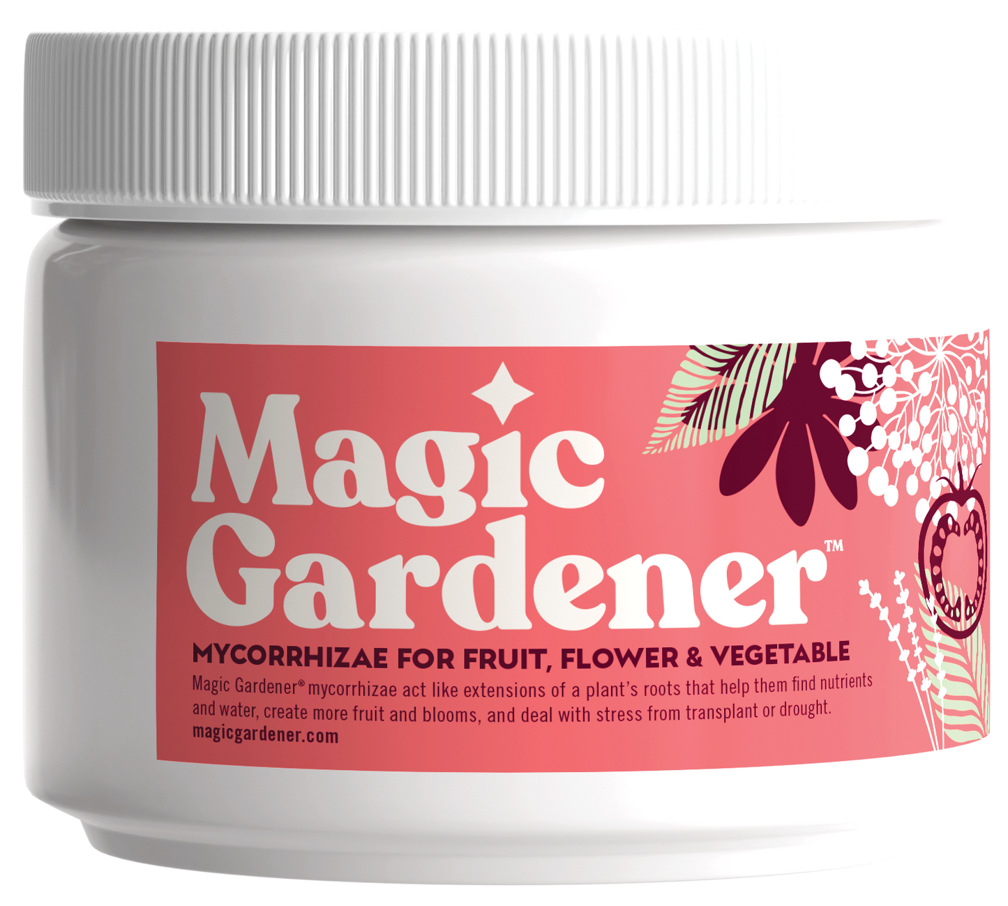 Magic Gardener® Mycorrhizae for Fruit, Flower & Vegetable Organic Beneficial Fungi 8 oz
