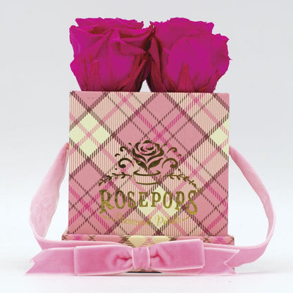 Rosepops™ Fourget Me Not Raspberry Punch Preserved Roses