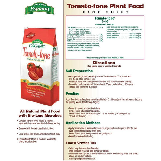 Espoma Organic® Tomato-tone®  Tomato & Vegetable Food