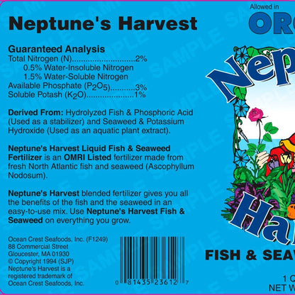 Neptune's Harvest Organic Fish & Seaweed  (2-3-1) Fertilizer 36 oz.