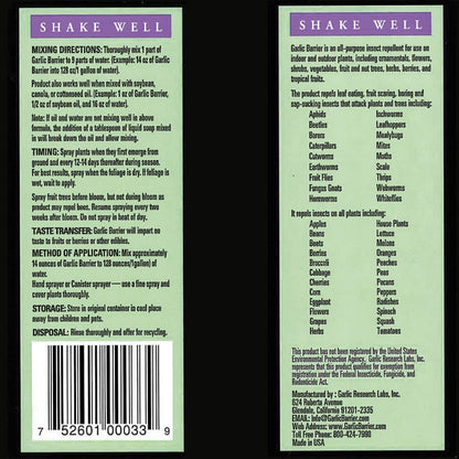Garlic Barrier® Organic Garden Insect Repellent Concentrate 32 oz.