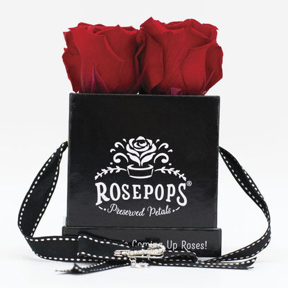 Rosepops™ Fourget Me Not Cherry Crush Preserved Roses