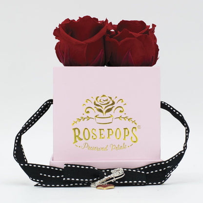 Rosepops™ Fourget Me Not Cherry Crush Preserved Roses