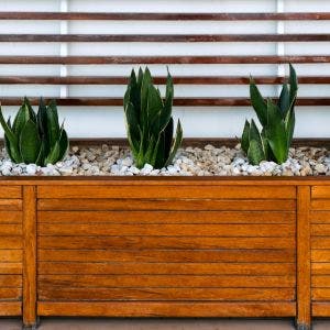wood garden container